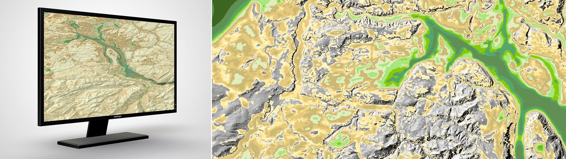 Mächtigkeitsmodell des Lockergesteins: Das digitale Mächtigkeitsmodell des Lockergesteins im Molassebecken und in den grossen Alpentälern