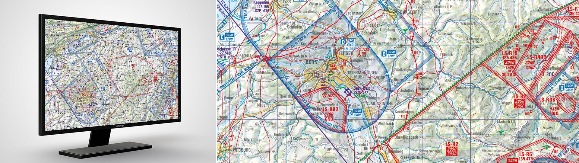 Digitale Segelflugkarte: Segelflugkarte 1:300 000