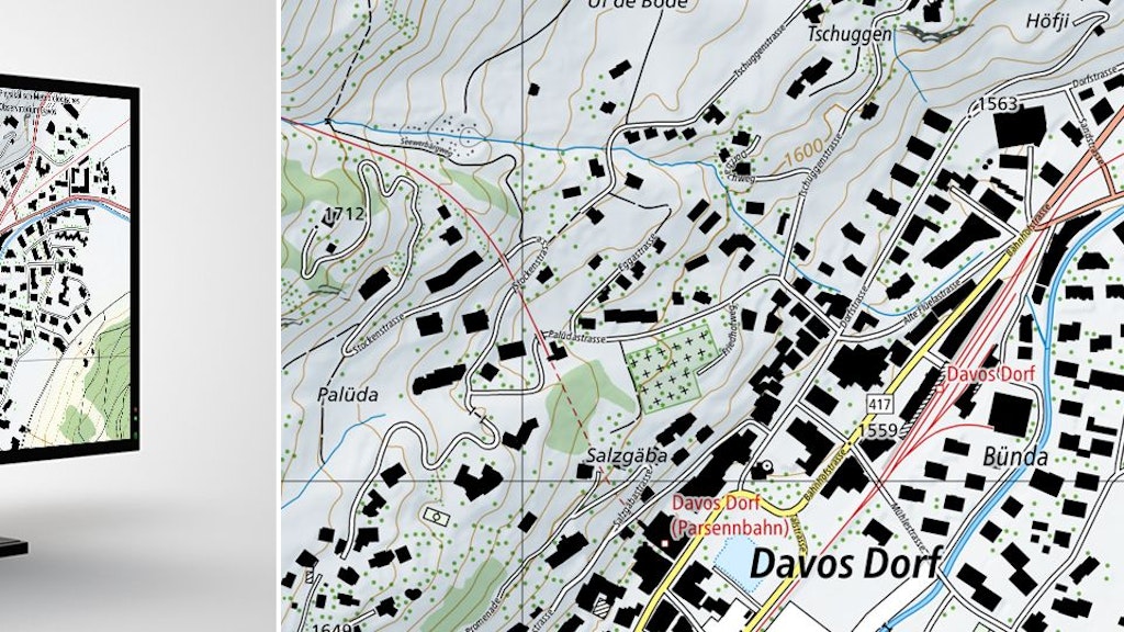 Swiss Map Raster 10: carte nazionali digitali della Svizzera in formato raster 1:10 000