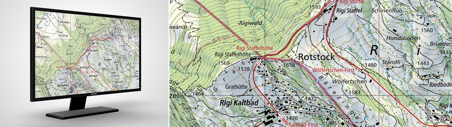 Swiss Map Raster 25: les cartes nationales de la Suisse au 1:25 000 en format raster
