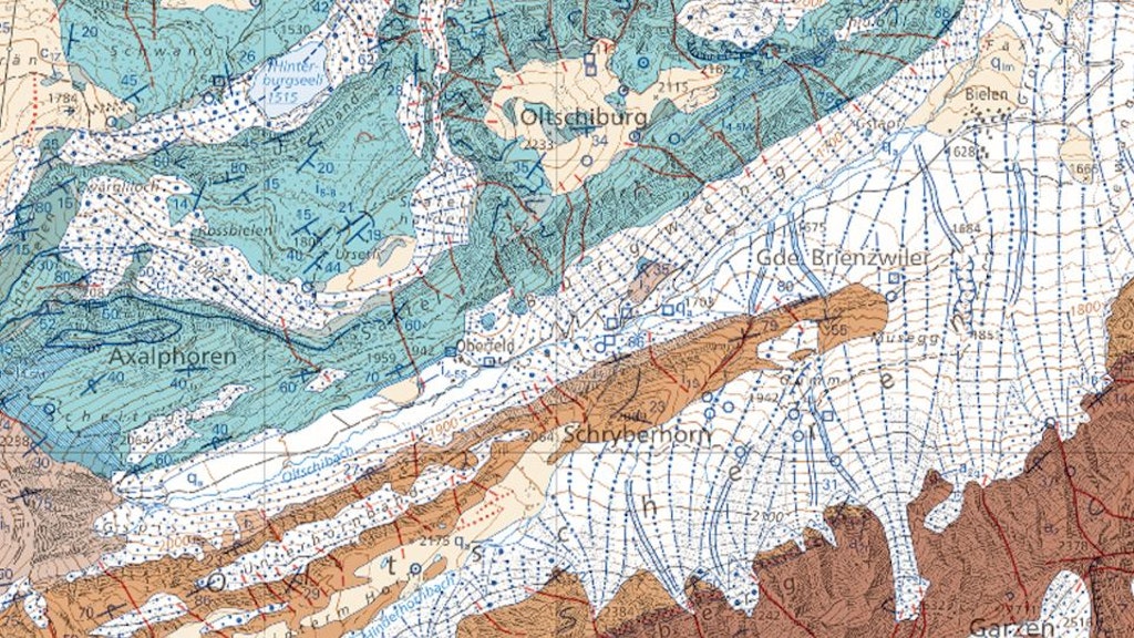 Produit Atlas géologique de la Suisse 1:25 000