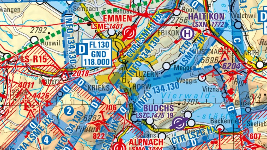 Digitale Luftfahrtkarte ICAO