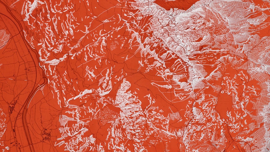 Plaque de gravure sur verre Dents de Morcles Ouest, rochers, 1960