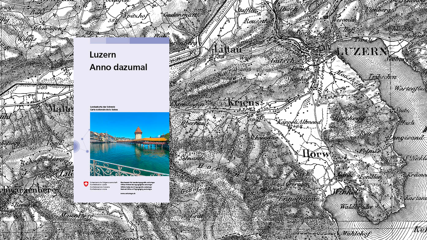 Kartentitel mySwissMap, Hintergrund: Dufourkarte