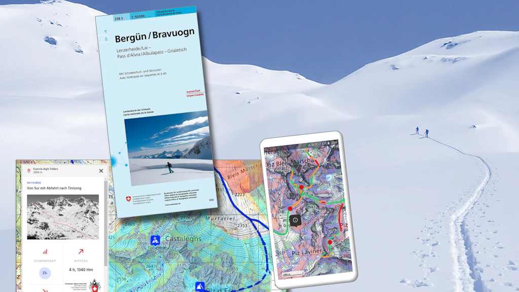 Übersicht Tools zur Planung von Touren im Winter
