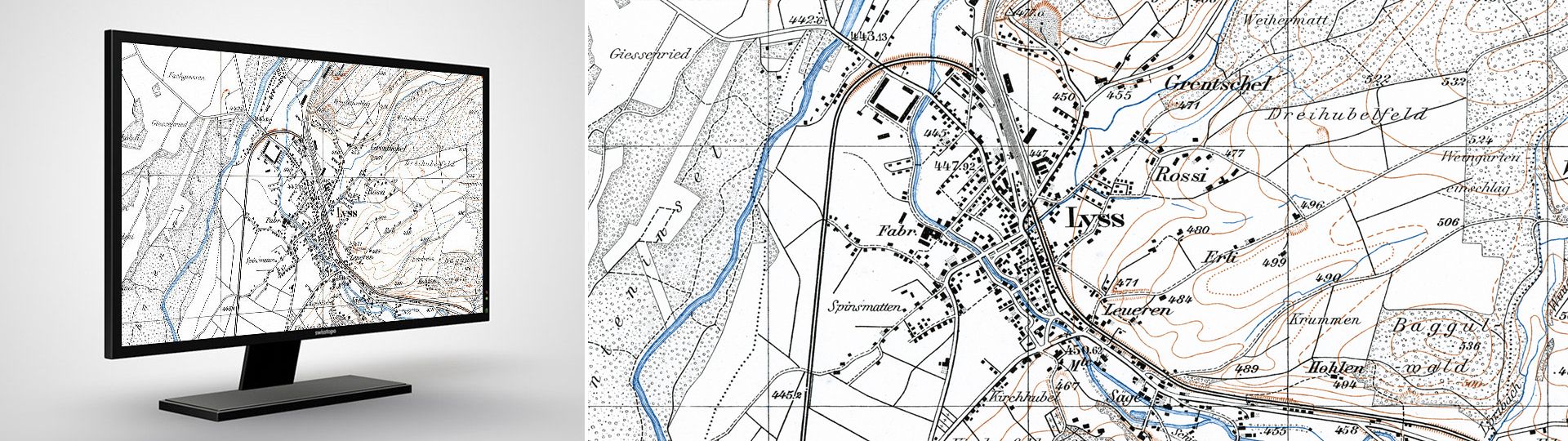 Siegfriedkarte 1:25 000: Georeferenzierte Siegfriedkarte 1:25 000