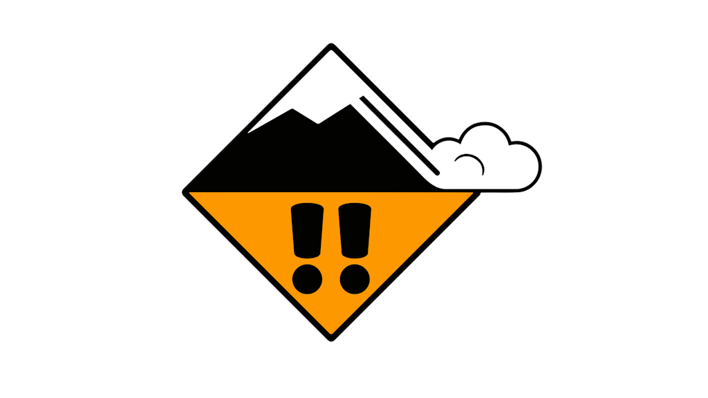 Icon Lawinengefahrenstufe 3