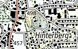 Kartenausschnitt Landeskarte 1:25'000