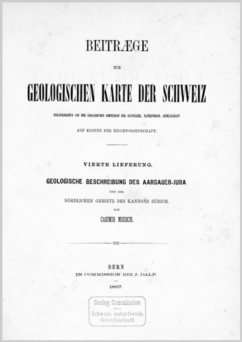 Beiträge zur Geologischen Karte der Schweiz - ES 4