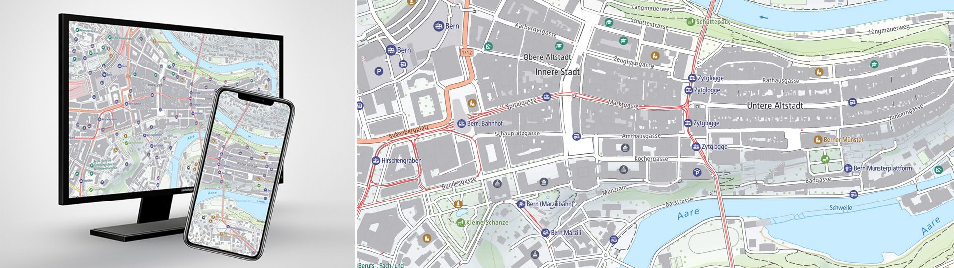 Swiss Web Map Base Map