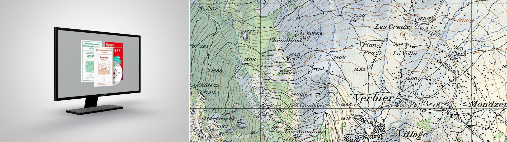 Digitale alte Landeskarten: Georeferenzierte alte Landeskarten 1:25 000 / 1:50 000 / 1:100 000