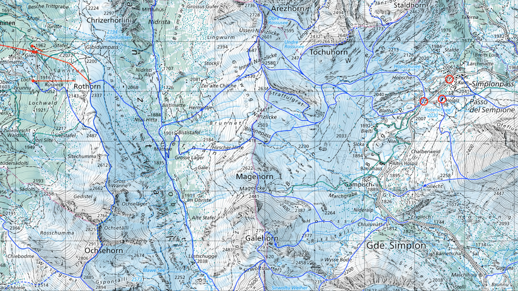 Kartenausschnitt Schneesportthematik 2025