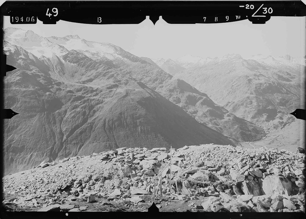 Terrestrisches Messbild des Urserentals mit Andermatt