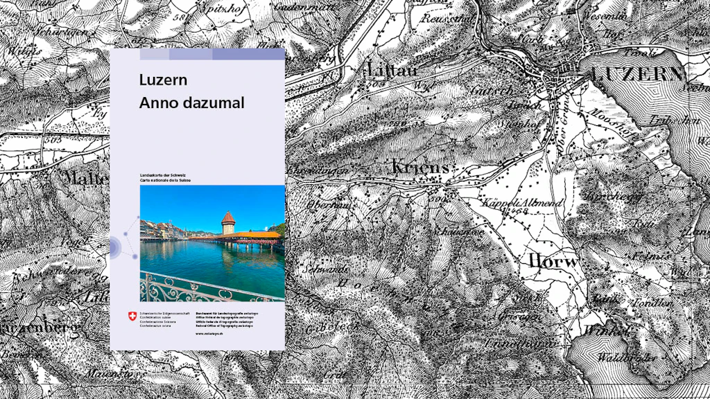 Kartentitel mySwissMap, Hintergrund: Dufourkarte