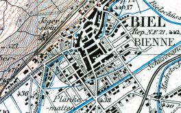 Kartenausschnitt Siegfriedkarte 1:25'000