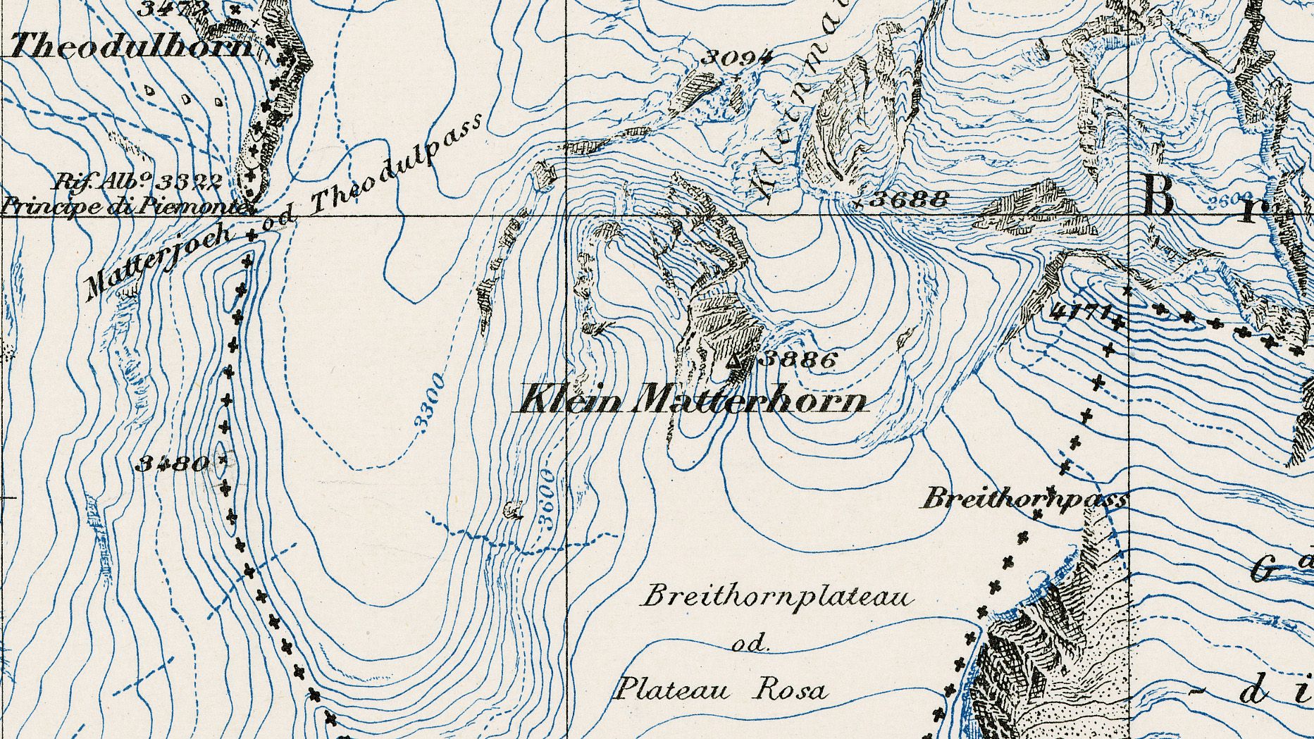 Ausschnitt der Siegfriedkarte