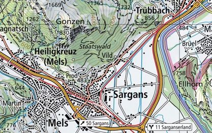 Produkt Landeskarte 1:100 000