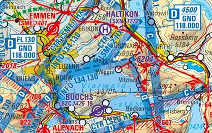 Digitale Luftfahrtkarte ICAO