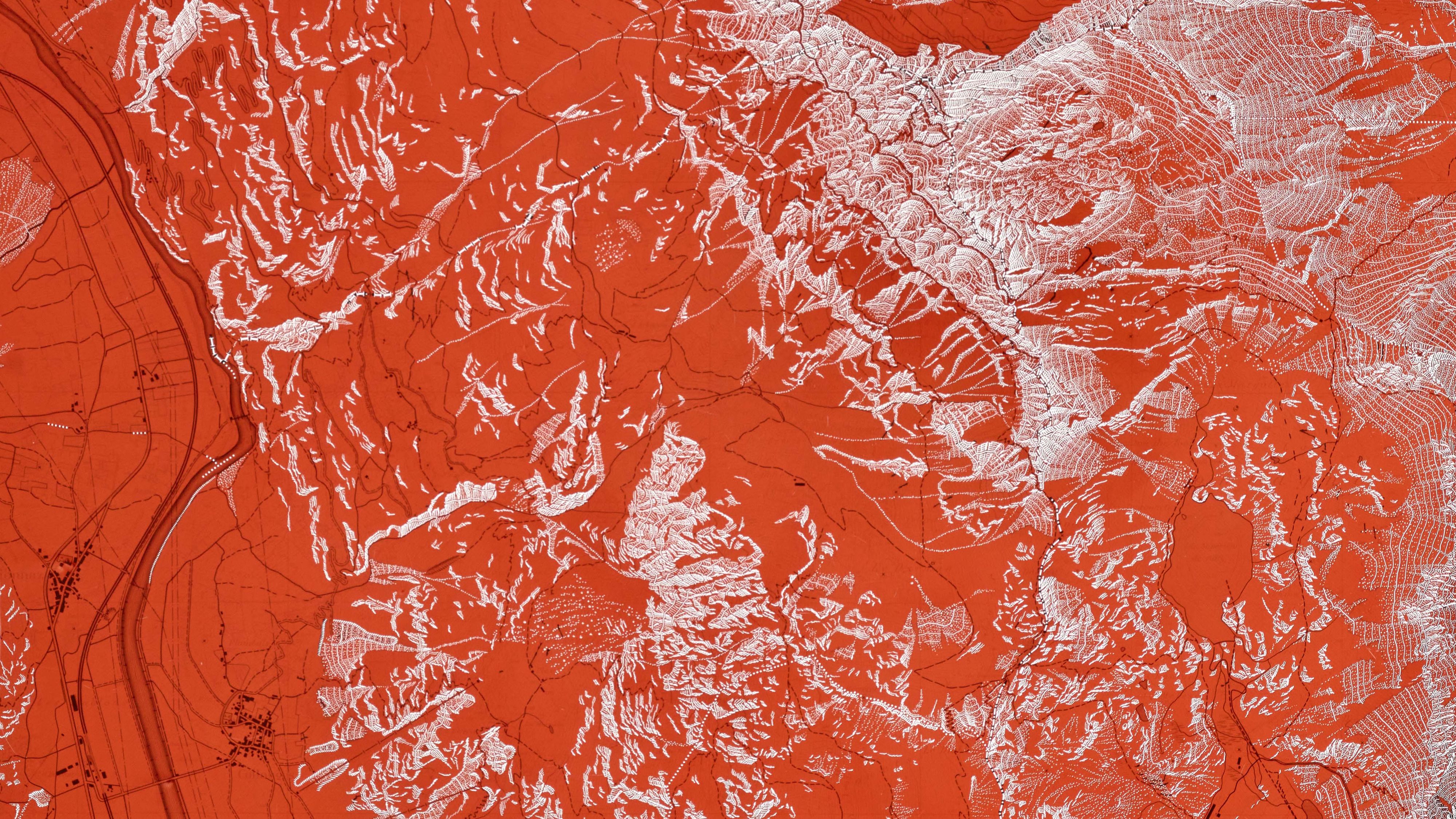 Glasgravurplatte mit Felsgravur, 1960