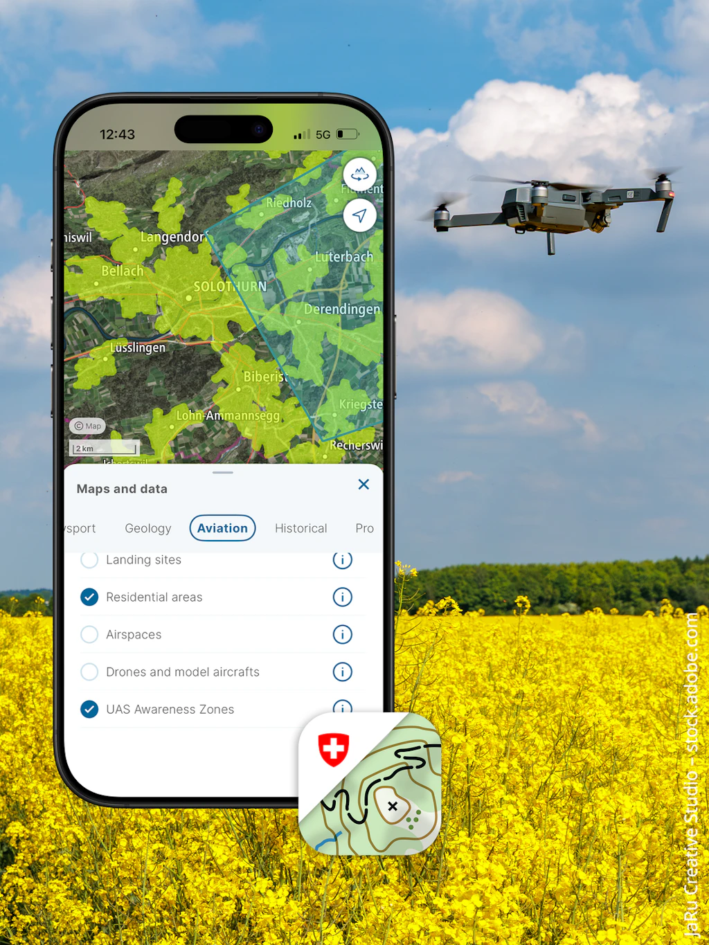 Screen iPhone aviation