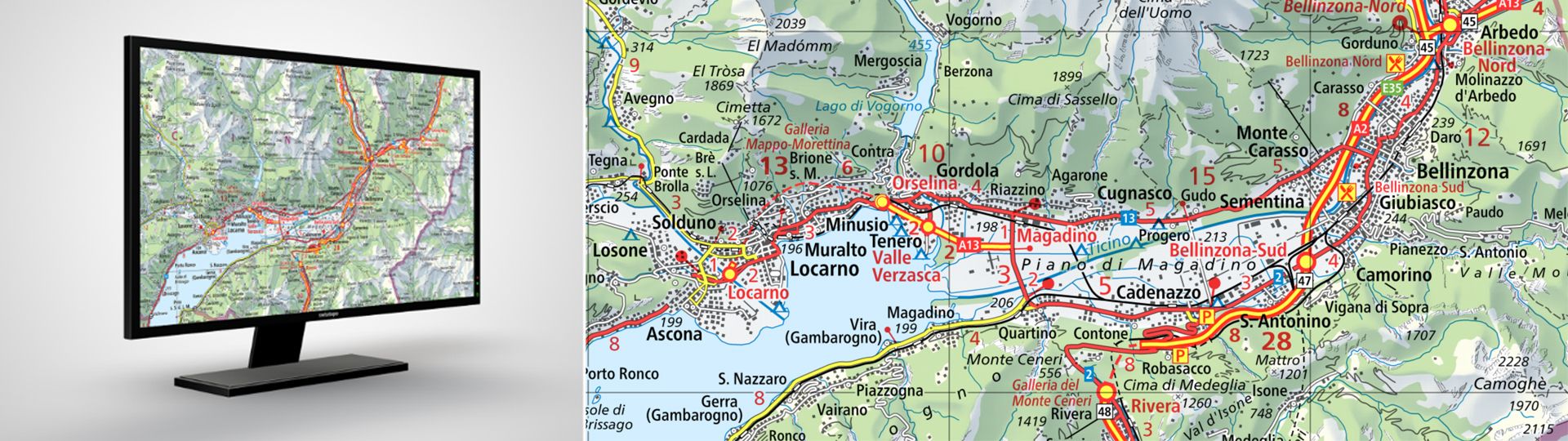 Header - Digital road map