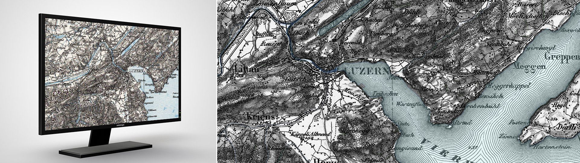 Digital Dufour Map: topographical Map (Dufour Map 1:100,000)