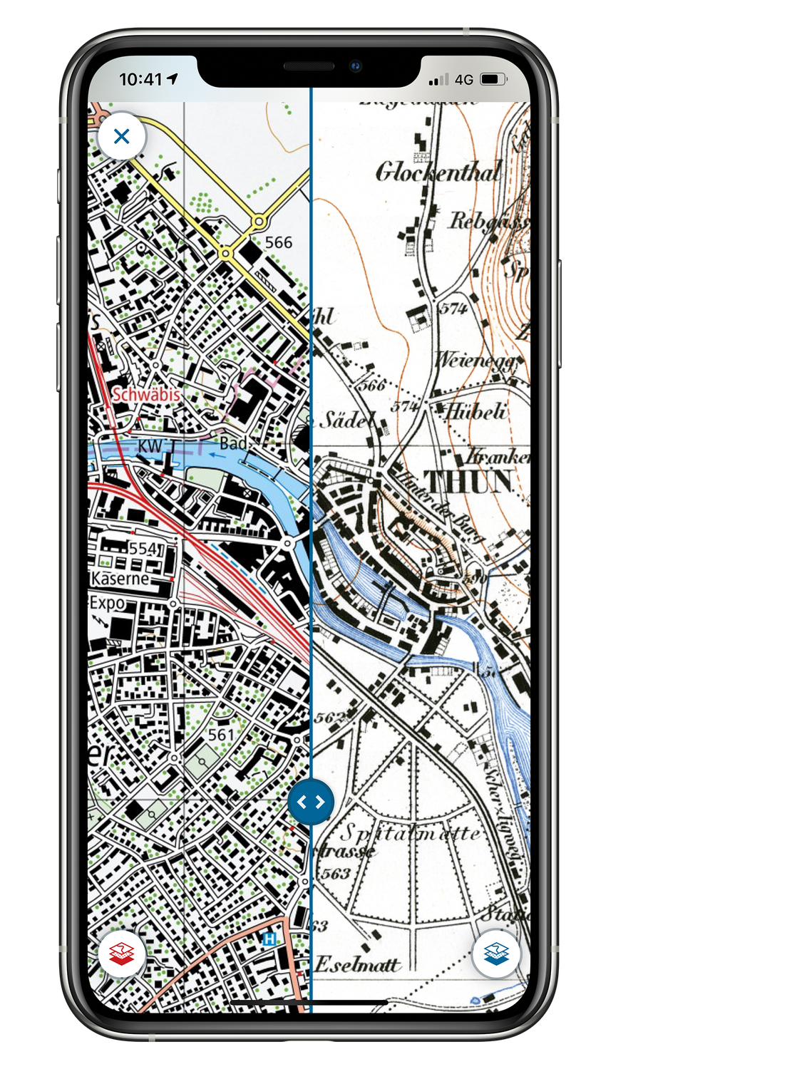 Screen app compare maps