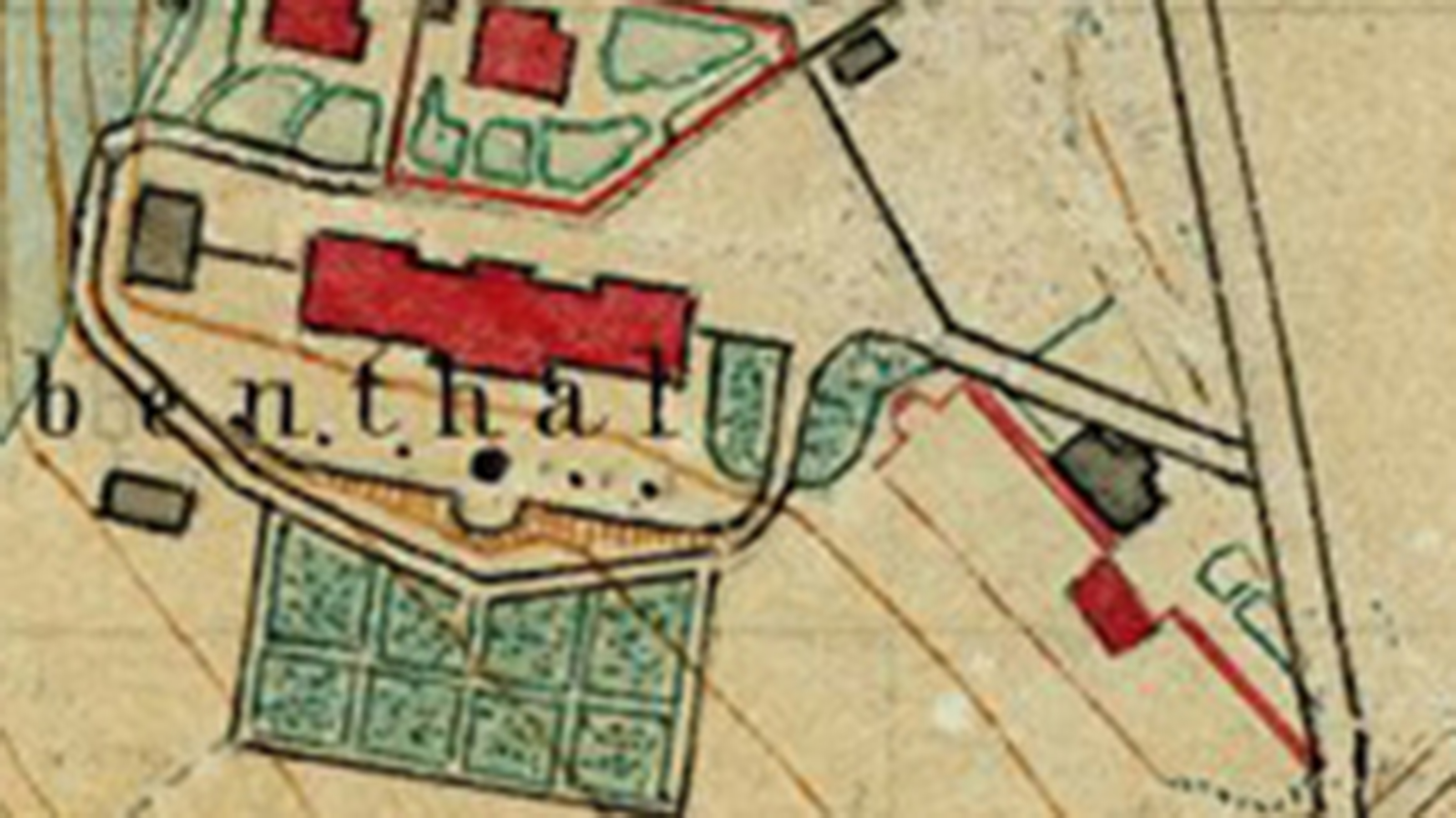 Sketch map of the Ulmenweg site in Bern
