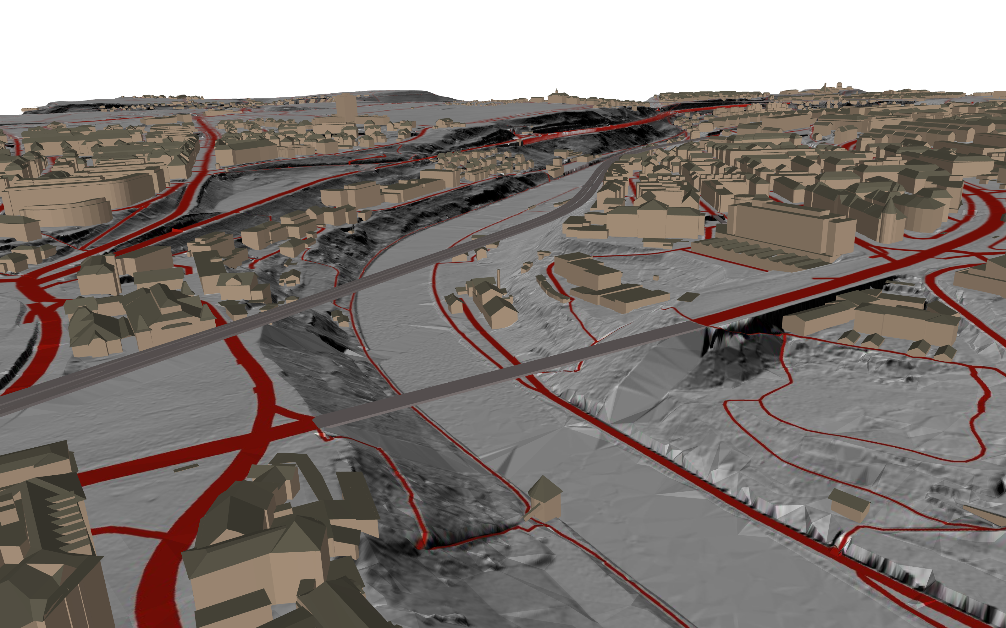 Bridges of Berne in grey colour