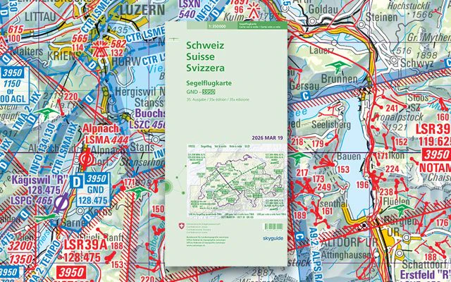 Glider Map Switzerland 1:300,000