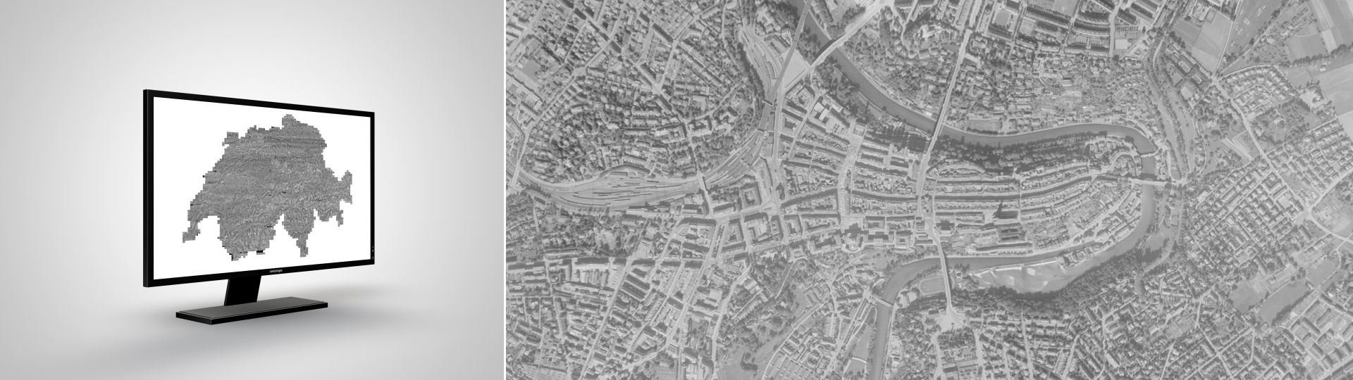 SWISSIMAGE HIST 1946: the historical black and white Orthophotomosaic of Switzerland from 1946