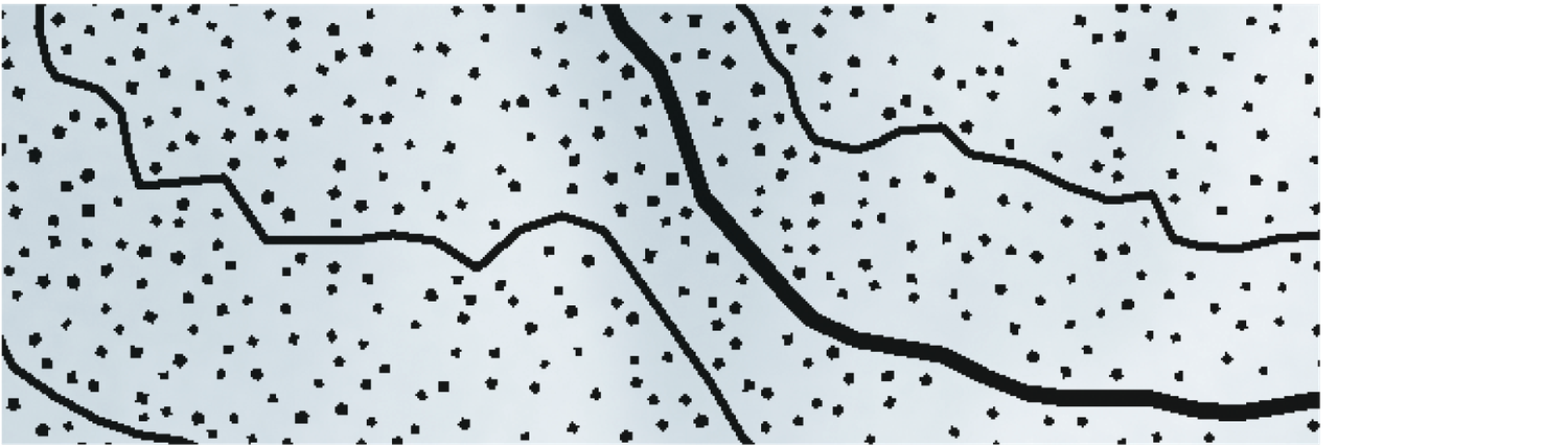 The extract of conventional signs shows the designation for boulder fields