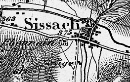 Map section Dufour map 1:100,000