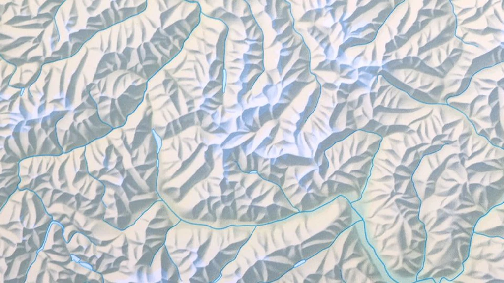 Relief Map of the Alps