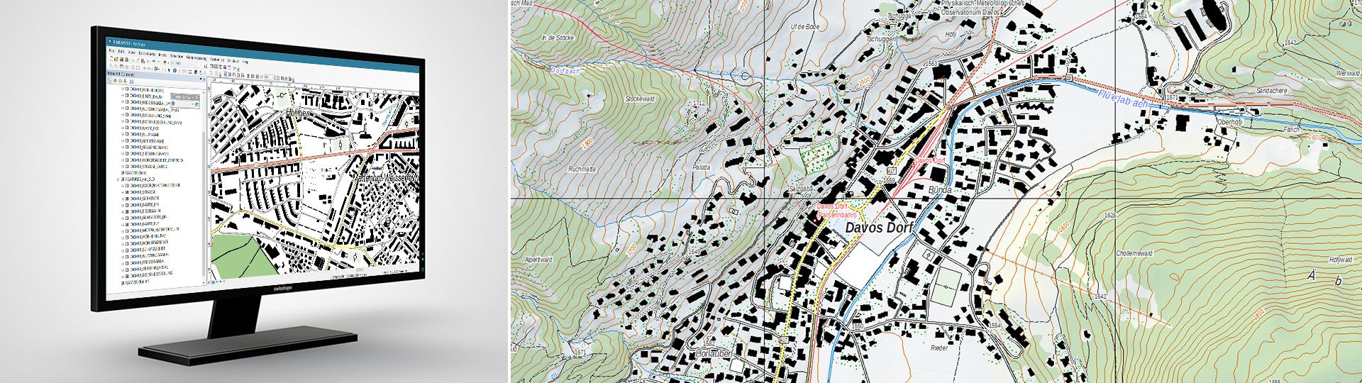 Swiss Map Vector 10: swiss national vector map 1:10,000