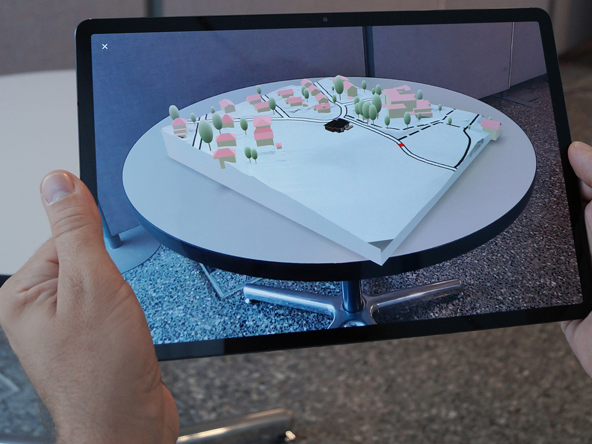 Intégration d’un projet de construction dans un modèle 3d contextuel. 