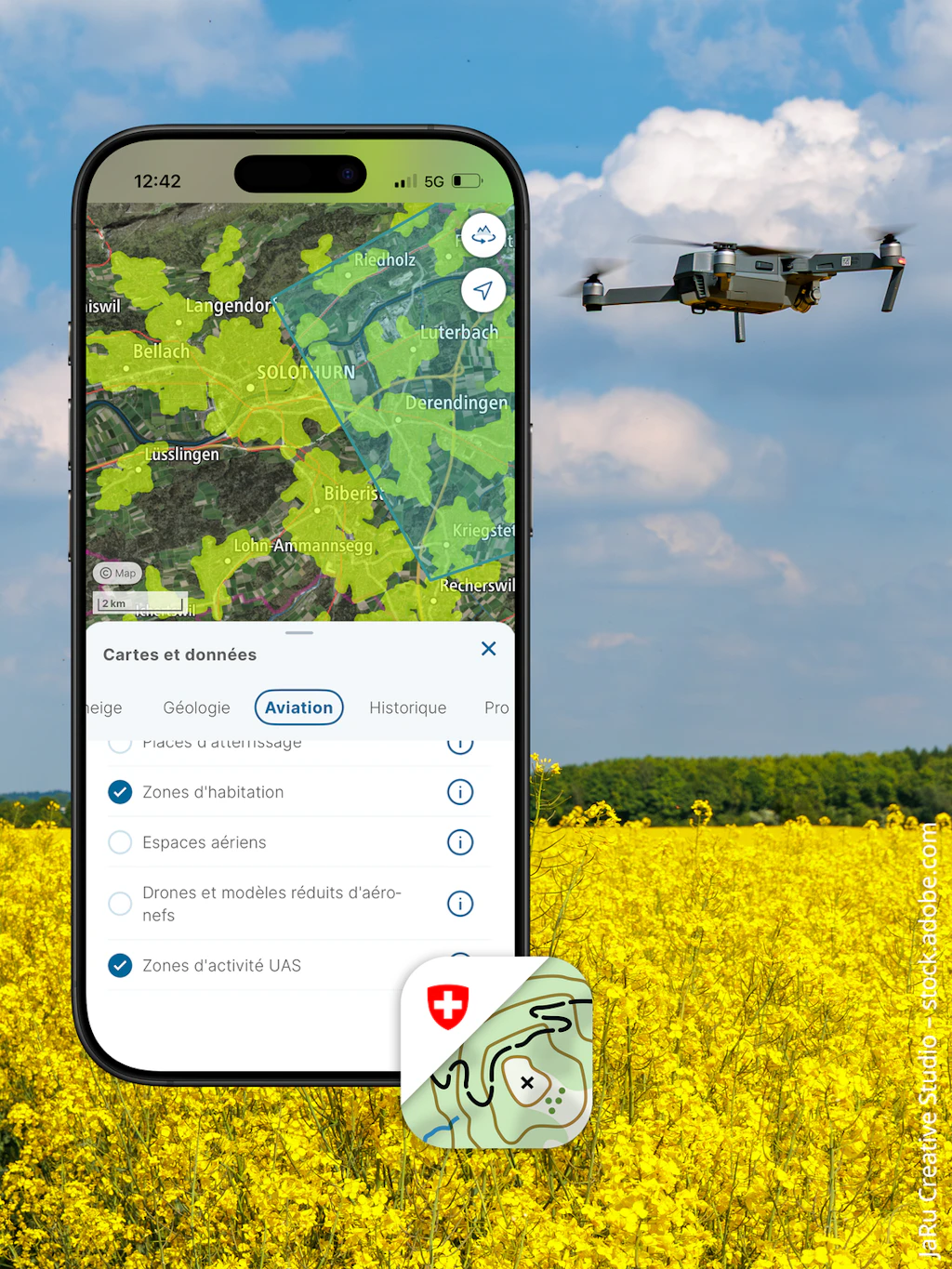 Screen iPhone aviation