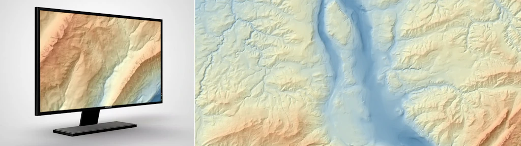 swissBEDROCK: représentation prévisionnelle de la surface rocheuse et de l'épaisseur des roches meubles à l'échelle de la Suisse.