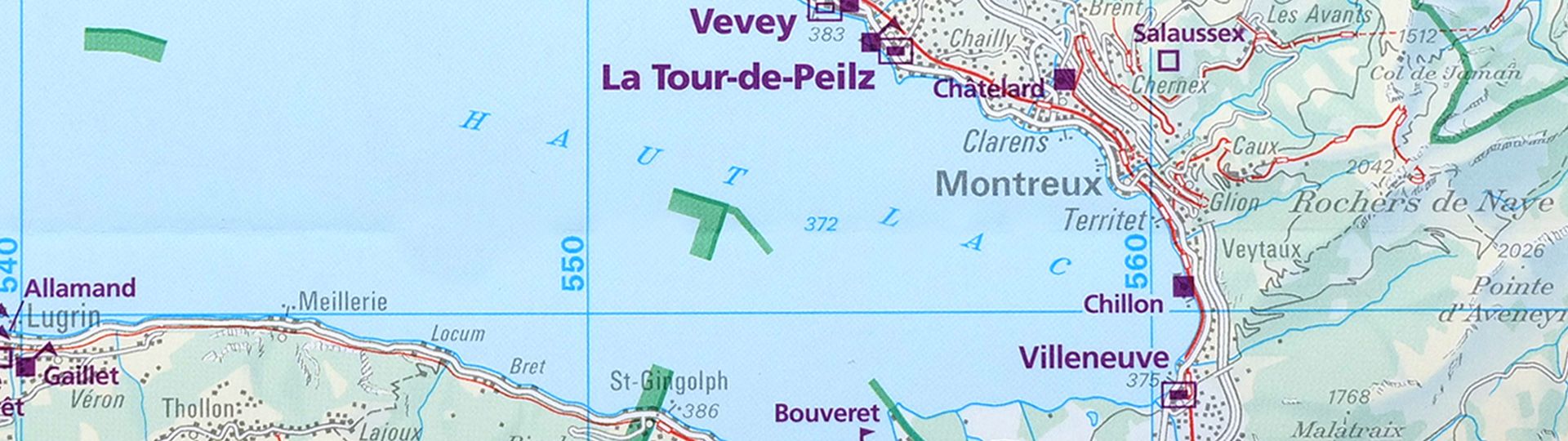 Produit Carte des châteaux de la Suisse au 1:200 000