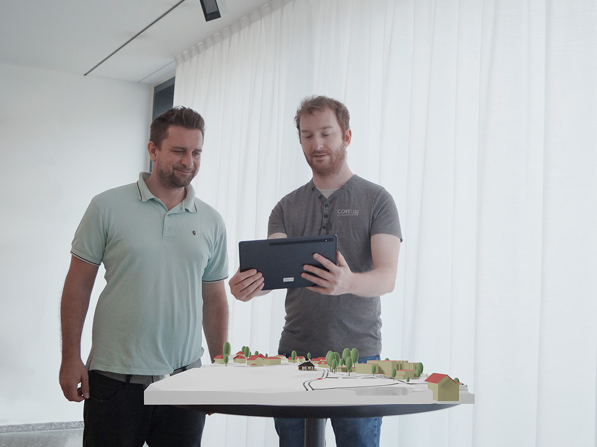 Intégration d’un projet de construction dans un modèle 3d contextuel.       