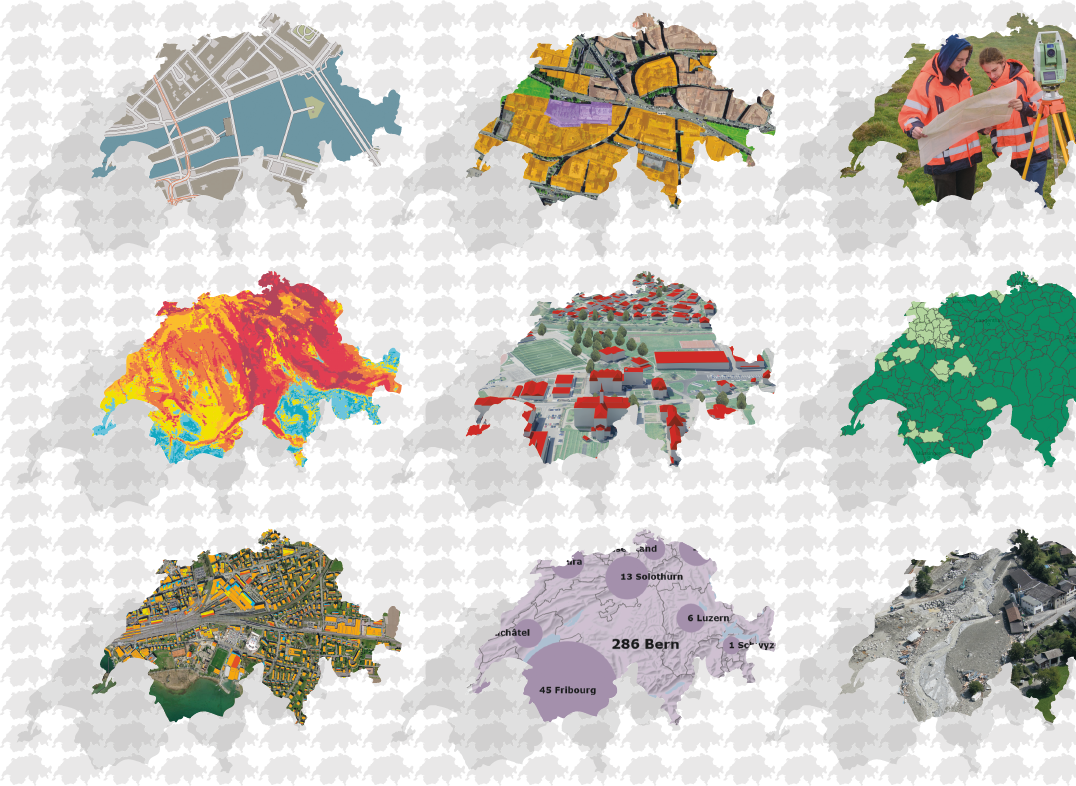 Image symbolisant la vision et la stratégie 2025 de swisstopo