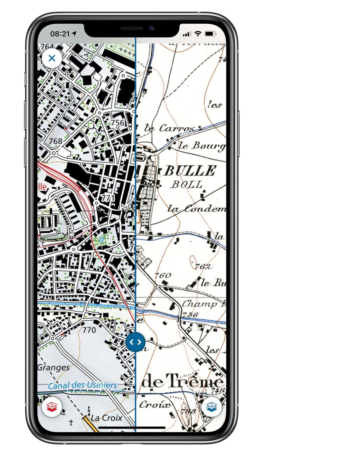 Screen app comparer les cartes