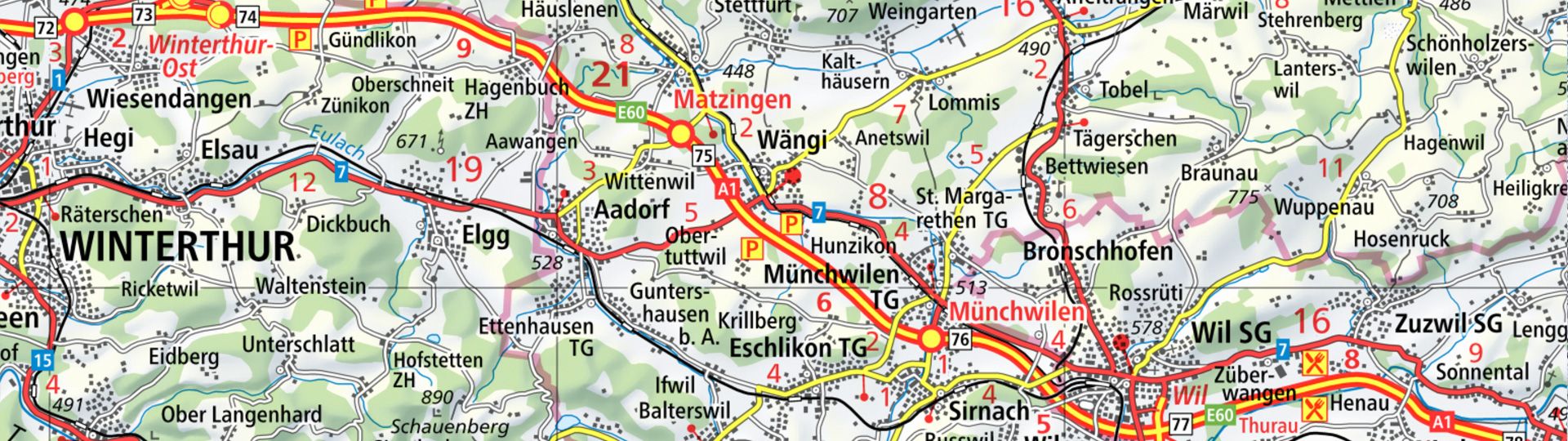 Produit Carte routière 1:200 000
