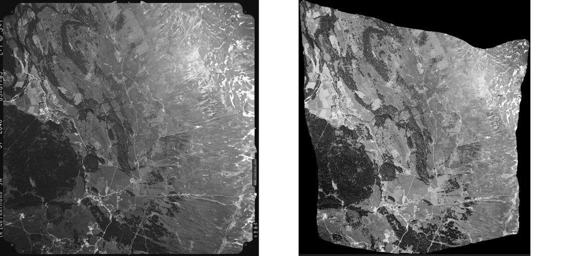 Image aérienne et orthophoto Churwalden, 1985