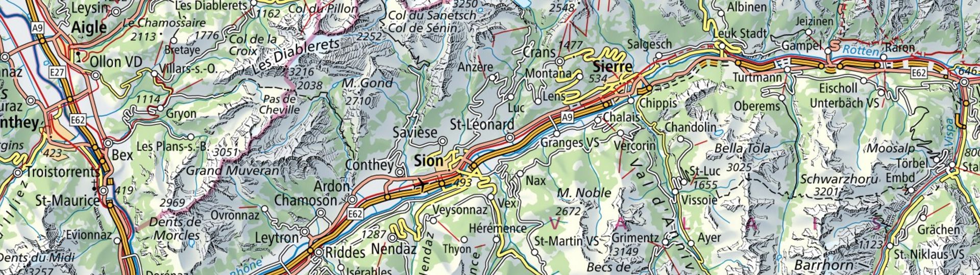 Carte nationale 1:500 000 Papier