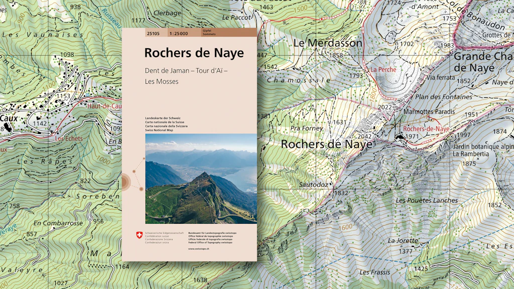 Page de titre de la carte avec extrait de carte en arrière-plan