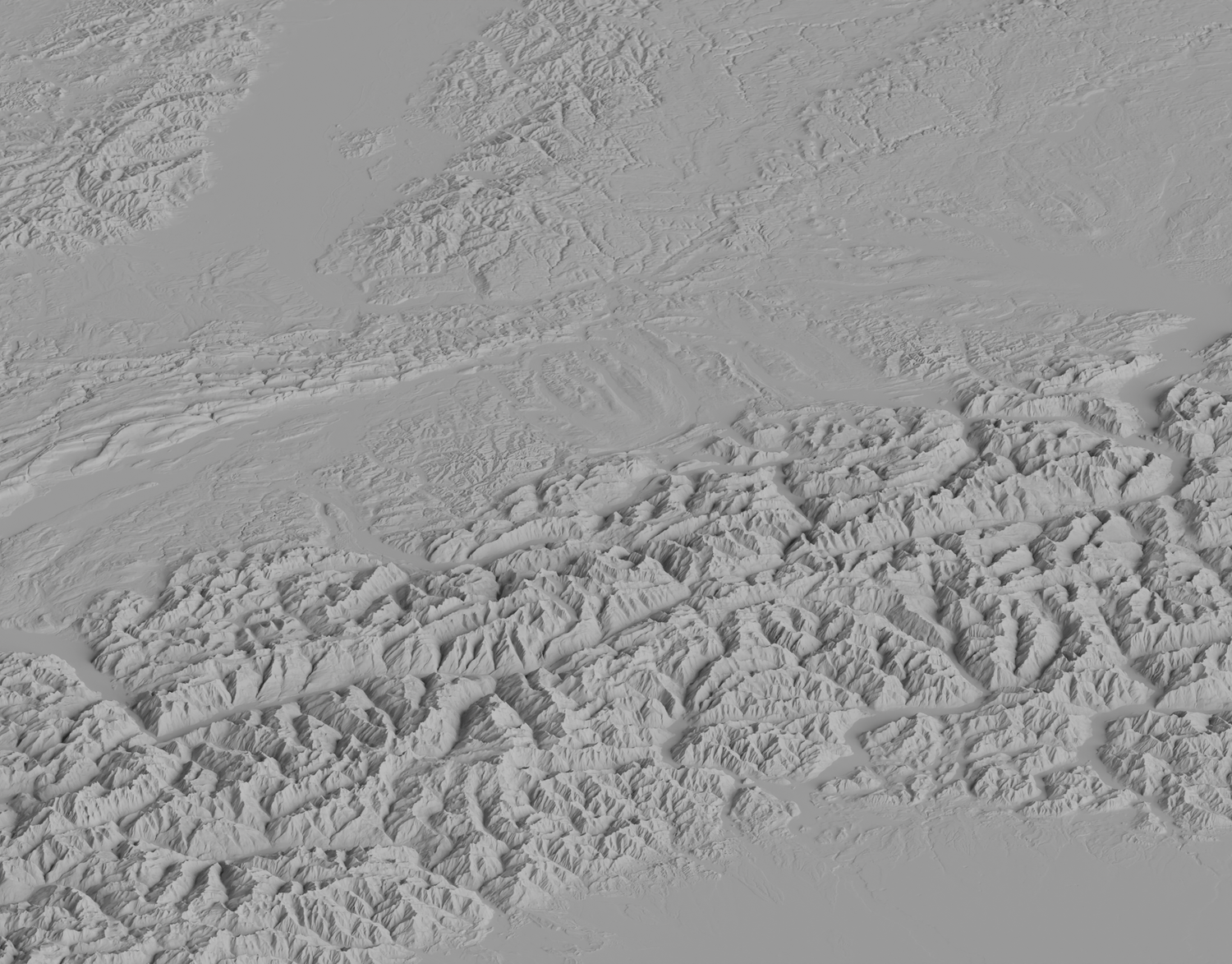 swissALTIRegio Ombreggiatura del rilievo