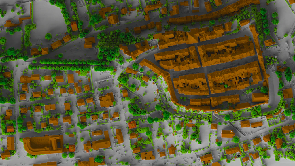 Murten come modello di superficie colorato