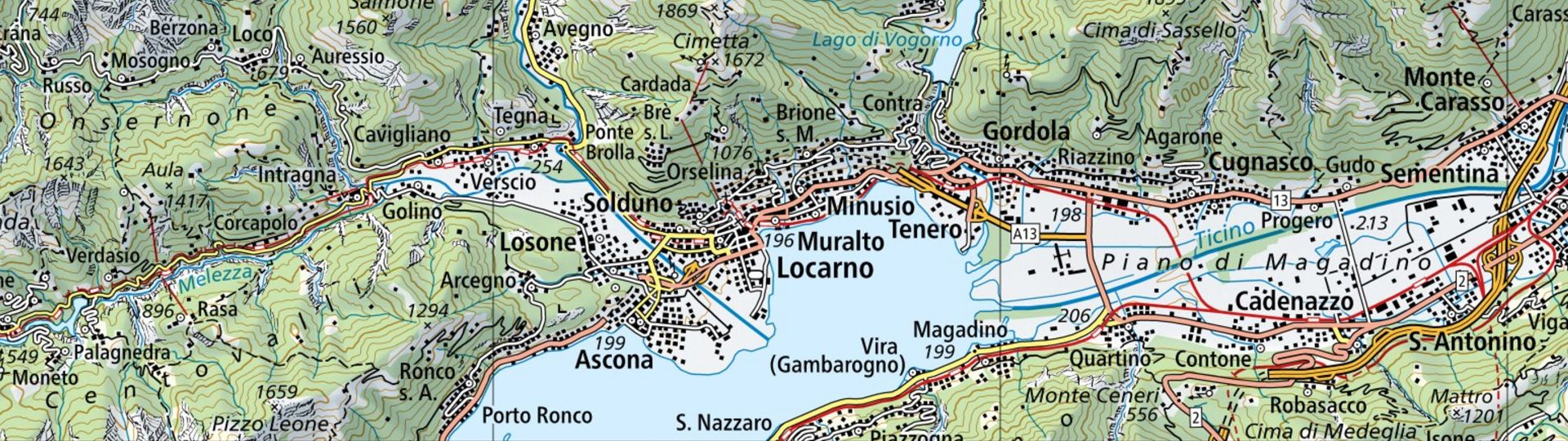 Carta nazionale 1:200 000 stampata