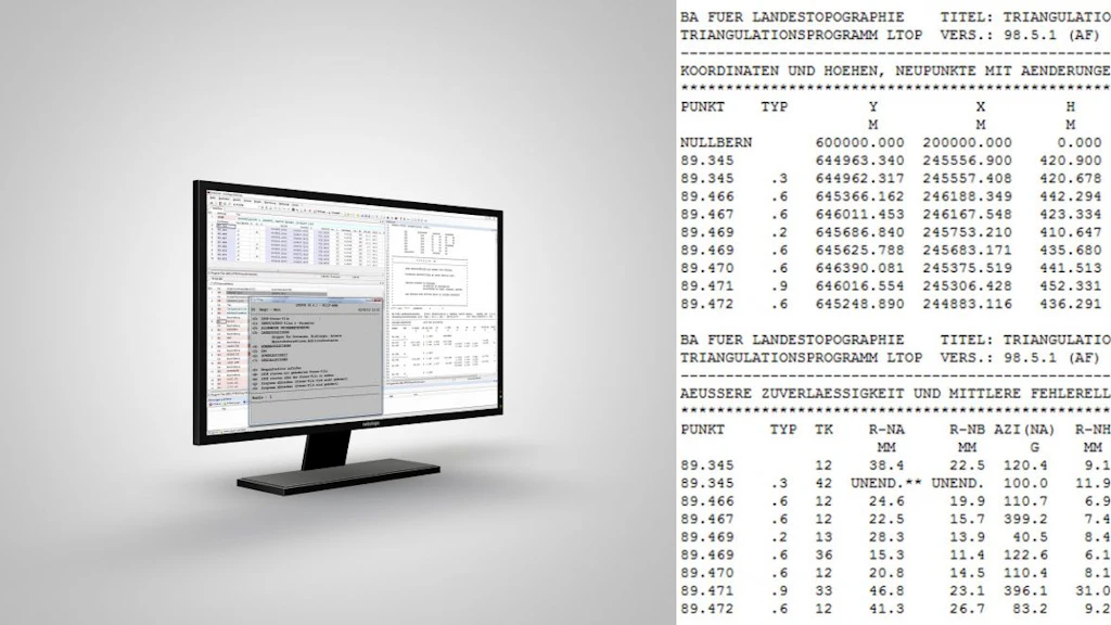 LTOP: software di preanalisi e compensazione per reti geodetiche